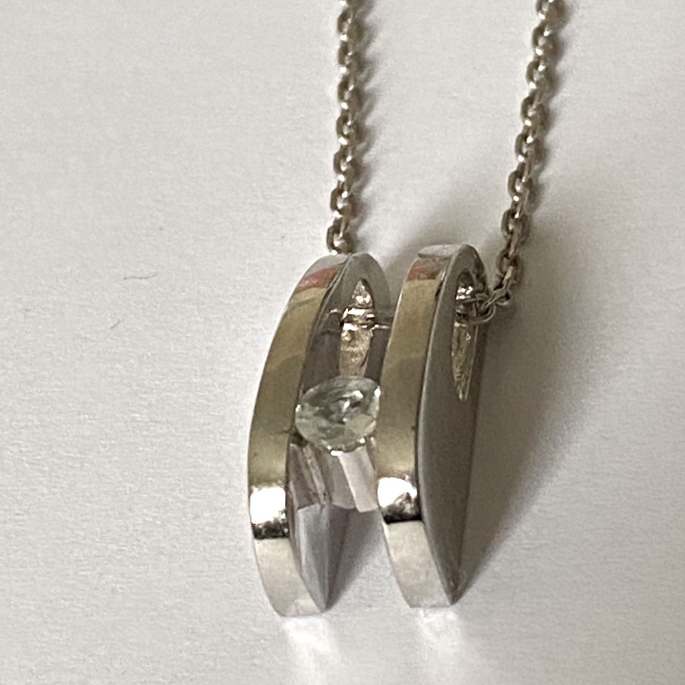 💎Real topaz stone 925 silver trending necklace - Picture 2 of 7